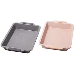 Форма для выпечки Kamille Marble с силиконовыми ручками 46х30х6 см kuh0006934
