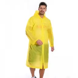 Чоловічий дощовик/плащ від дощу, колір — жовтий, Raincoat, плащ дощовий — з доставкою по Україні (ST)