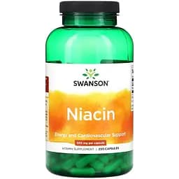 Ніацин Swanson Niacin 500 мг 250 таблеток