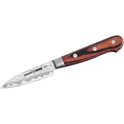 Ніж кухонний овочевий Samura з болестером 78 мм Коричневий 000266738