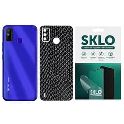 Захисна гідрогелева плівка SKLO Back (тил) Snake для TECNO Camon 18 / 18P Чорний