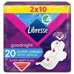 Гігієнічні прокладки Libresse Ultra Goodnight Large нічні, 20 шт.