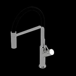 Смеситель для кухни Omnires Vita black/chrome VI6350BLCR Хром