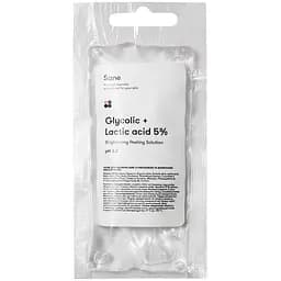 Пілінг для обличчя Sane, з гліколевою та молочною кислотою 5%, сашет, 20 мл