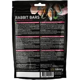 Ласощі для собак Джерки Savory Rabbit Bars батончики з кроликом 100 г - мініатюра 2