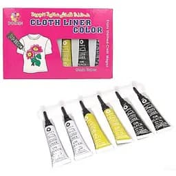 Набір фарб для одягу Bambi Dozen DSCN0673, 12 мл 6 шт