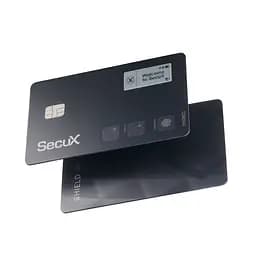 Біометричний апаратний криптогаманець SecuX Shield BIO з відбитком пальця (B0CSS772MB)