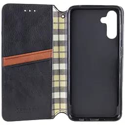 Шкіряний чохол-книжка GETMAN Cubic (PU) для Samsung Galaxy A14 4G/5G Чорний - мініатюра 4