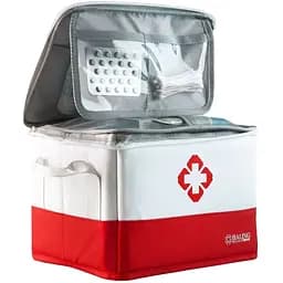 Аптечка-органайзер МВМ My Home 240х310х220 мм текстильна біла (PC-18 L WHITE)