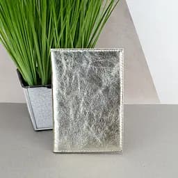 Обложка на паспорт кожаная 07115 золотая