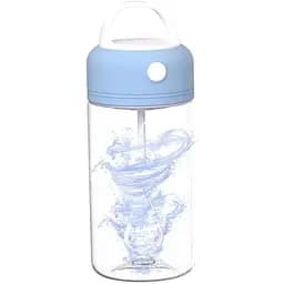 Бутылка-шейкер TS Kitchen электрическая 380 мл прозрачная с ручкой синяя HPLN010