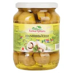 Гриби Шампіньйони Хатка - Грядка цілі мариновані скло 720 мл