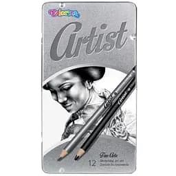 Набор чернографитных карандашей Сolorino Рremium Artist 12 шт. (80118PTR)