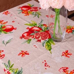 Скатертина MirSon №215 Garnet 130x100 см рогожка - мініатюра 2
