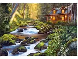 Пазлы Castorland Дом возле ручья, 1000 элементов, 68x47 см