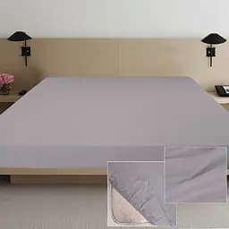 Простыня на резинке Ярослав 200х160х20 см сатин серый (38263_08)