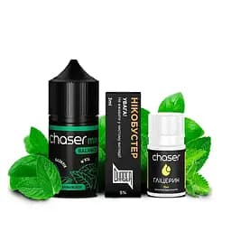Набір компонентів для самозамісу сольової заправки CHASER Mix BALANCE NEW 30 мл Базилік М'ята, 0-50 мг (17802)