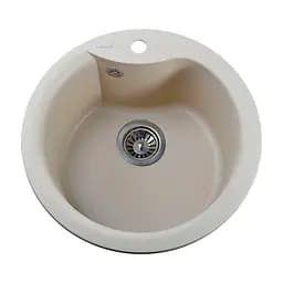 Кухонная мойка гранитная Globus Lux Orta слоновая кость 485мм, Бежевый