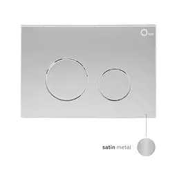 Набір: Qtap Robin Ultra Quiet унітаз підвісний QT1333046EUQW + Nest комплект інсталяції 4в1 (кругла клавіша Satin) QT0133M425 + QT0111M11111SAT - мініатюра 4