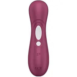 Вакуумный стимулятор клитора с вибрацией Satisfyer Pro 2 Generation 3 Connect App бордовый