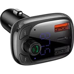 FM-трансмітер Baseus T Shaped S-13 Car Bluetooth MP3 Player Black (CCMT000101) [101022] - мініатюра 4