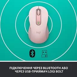 Комп'ютерна мишка бездротова Logitech Signature M650 L Rose (910-006237) - мініатюра 4