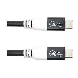 Кабель San Guan USB Type-C - USB Type-C (M/M) PD 100W, 40Gbps, 3 м Black (CA914135)