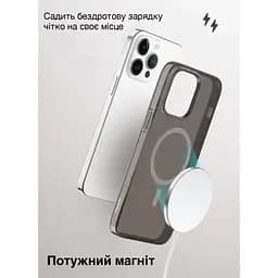 Чохол Vokamo Glacier для iPhone 15 Pro з магнітом чорний матовий - мініатюра 5