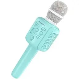 Колонка та караоке-мікрофон Borofone BF1 Rhyme бездротова блакитна