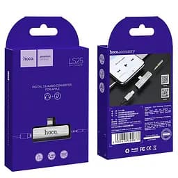 Перетворювач Hoco Lightning to 3.5 мм audio/lightning charging LS25 2A - мініатюра 2