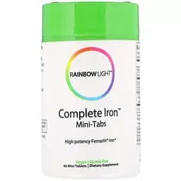 Залізо хелатне Rainbow Light 60 міні таблеток