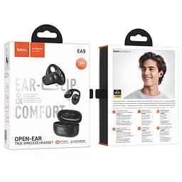 Навушники Hoco Bluetooth EA9 Clear sound clip-on true wireless BT headset чорні - мініатюра 2