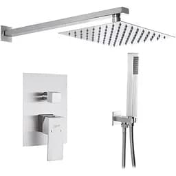 Душова система прихованого монтажу Zerix KUB-003 ZX3171, Нержавіюча сталь