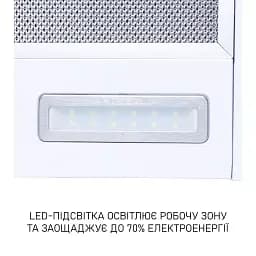 Витяжка телескопічна Minola HTL 6615 WH 1000 LED - мініатюра 8