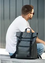 Чоловічий рюкзак Sambag RollTop Zard графітовий 31 х 30 х 16 см (24238009m) - мініатюра 7