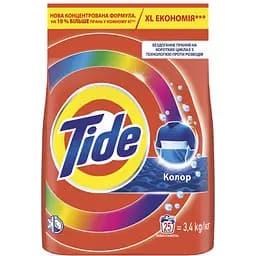 Пральний порошок Tide Аква-Пудра Color 25 циклів 3.4 кг - мініатюра 2