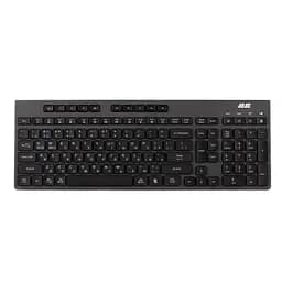 Клавіатура мембранна KS280 120key, WL/BT, EN/UK, silent, чорно-сіра 2E teh0013888 - мініатюра 2