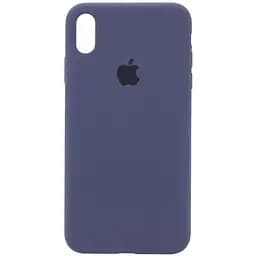 Чехол Epik Silicone Case Full Protective AA для Apple iPhone X/XS 5.8 Темно-синий/Midnight blue