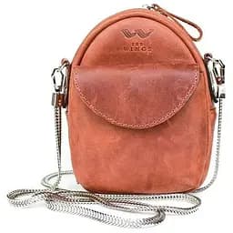 Міні-сумка Kroha коньячна вінтажна