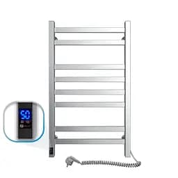 Электрический полотенцесушитель Navin Авангард 480x800 Sensor правосторонний с таймером, матовый сатин 10-328053-4880, Хром матовый, Правое, Электронный