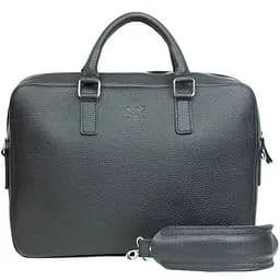 Шкіряна ділова сумка Briefcase 2.0 чорний флотар