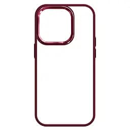 Чехол для Apple iPhone 14 Pro, UNIT2, бордовый, ударопрочный, прозрачный противоударный чехол-накладка из TPU и поликарбоната (PC), с защитными бортиками, защита всего корпуса от ударов и царапин, ArmorStandart (ARM69950) - мініатюра 2