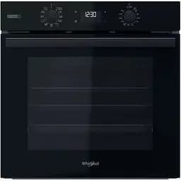 Духова шафа Whirlpool електрична 71 л, A+, дисплей, конвекція, телескопічні напрямні, пара, чорний