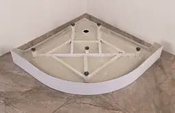 Душова кабіна з низьким піддоном Mixxus Plain SCT02-90x90x195-GR Satin сіре тоноване скло 4мм MI6898, Універсальна, тонований, хром матовий - мініатюра 3