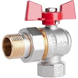 Кран кульовий Thermo Alliance "Американка" Standart 3/4" ВЗ кутовий, латунь, PN40, метелик SD222NW20PN40