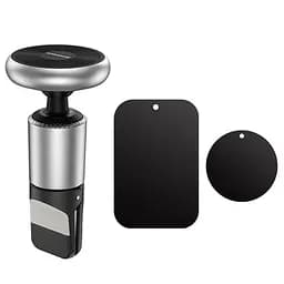 Автотримач Borofone BH47 Cool move air outlet magnetic (extended version) Black / Silver - мініатюра 2