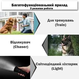 Відлякувач собак Super Ultrasonic ZF-853 Чорний (1009973-Black) - мініатюра 6