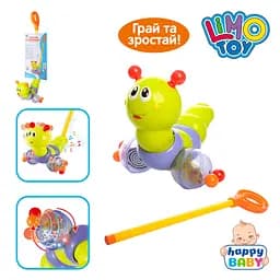 Іграшка-каталка Гусінь на палиці, музика, світло, гусінь ворушить головою 686