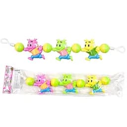 Брязкальце розтяжка на коляску (тигренята, дракончики, собачки), 42x8x3 см