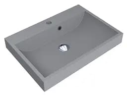 Умивальник Miraggio Varna 600 mirastone gray 0000448, Сірий - мініатюра 3